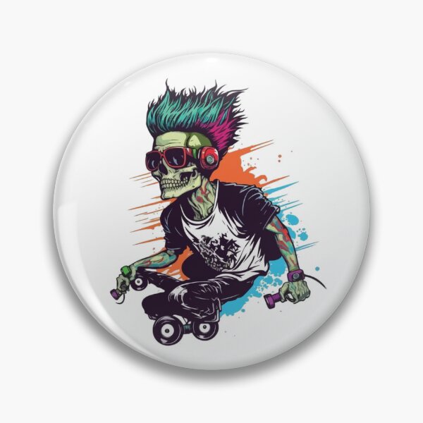 Item preview, Skateboarding Skeleton designed and sold by OrganicCharm.