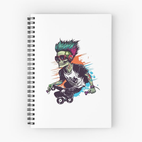 Item preview, Skateboarding Skeleton designed and sold by OrganicCharm.