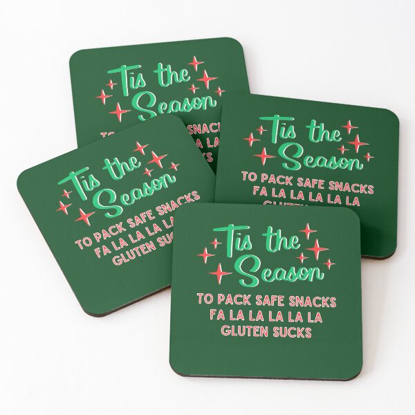 Item preview, Tis the Season to Pack Safe Snacks FA LA LA LA LA Gluten Sucks (light) designed and sold by CeliacAmnesiac.