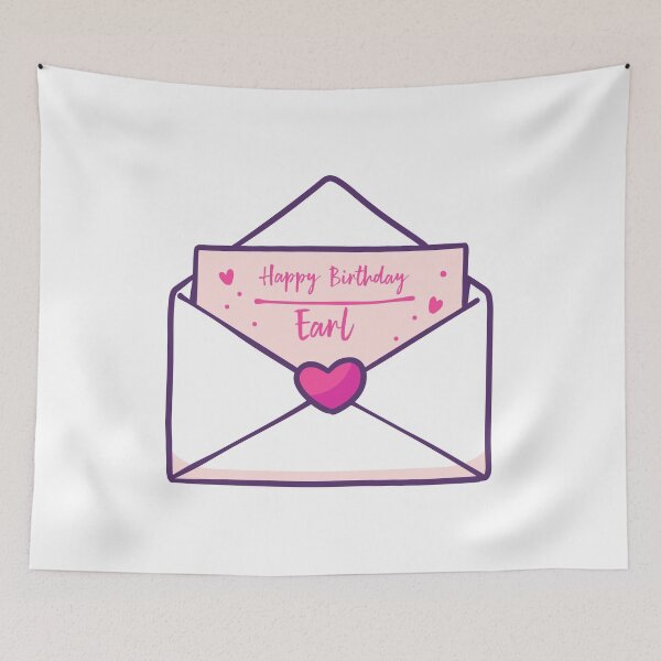 Item preview, Happy Birthday Earl Name - Love Letter designed and sold by  OKINTA.