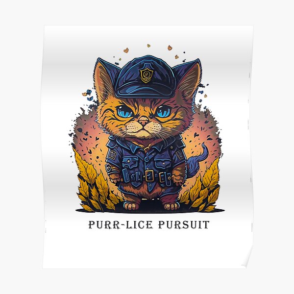 Cop Cat Poster for Sale by gantz19