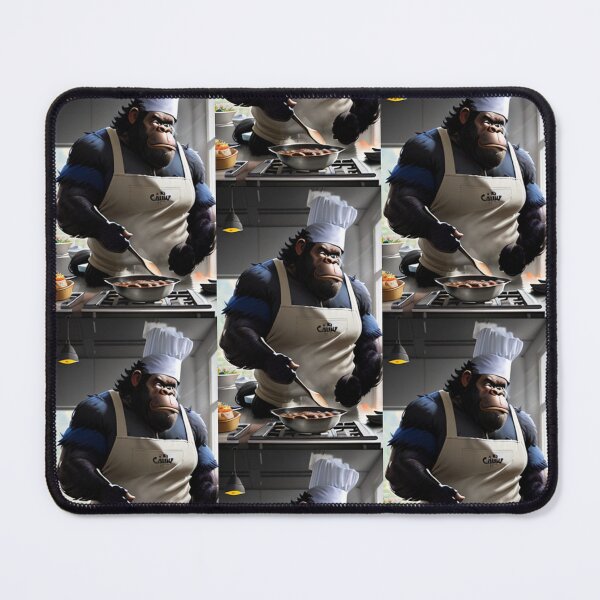 Item preview, a cool chef gorilla working in a kitchen designed and sold by Pelzi100.