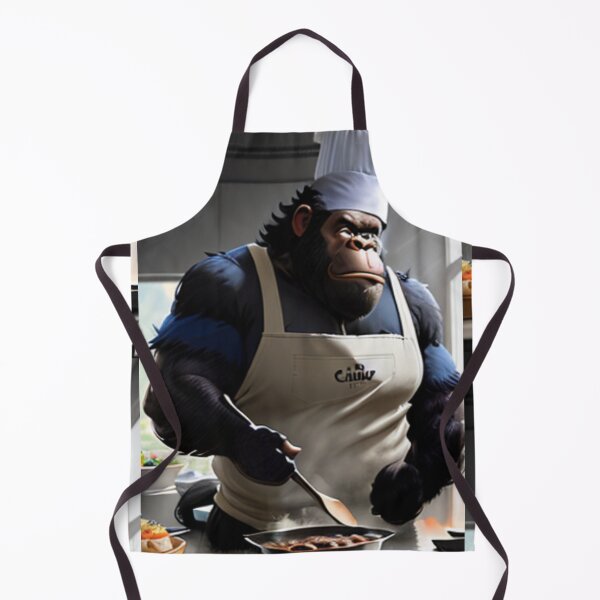 Item preview, a cool chef gorilla working in a kitchen designed and sold by Pelzi100.