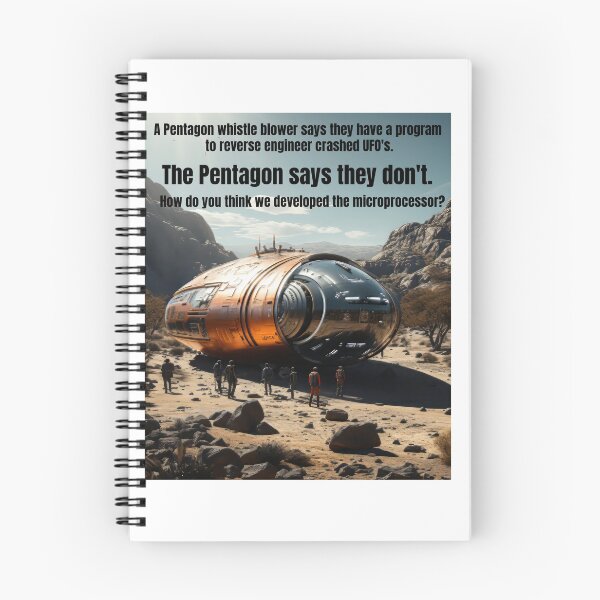 Item preview, UFO Joke. The pentagon reverse engineered crashed UFO and developed the microprocessor. designed and sold by phelanartwork67.