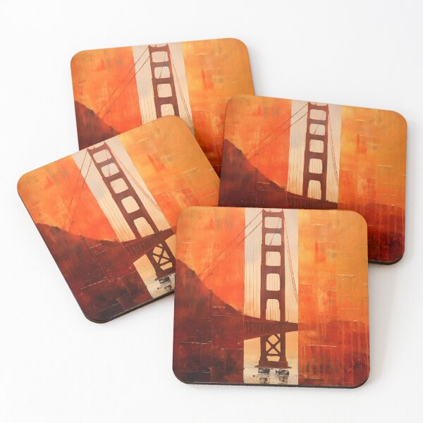 Item preview, Abstract Golden Gate Bridge drawings  designed and sold by Ck-2106design.