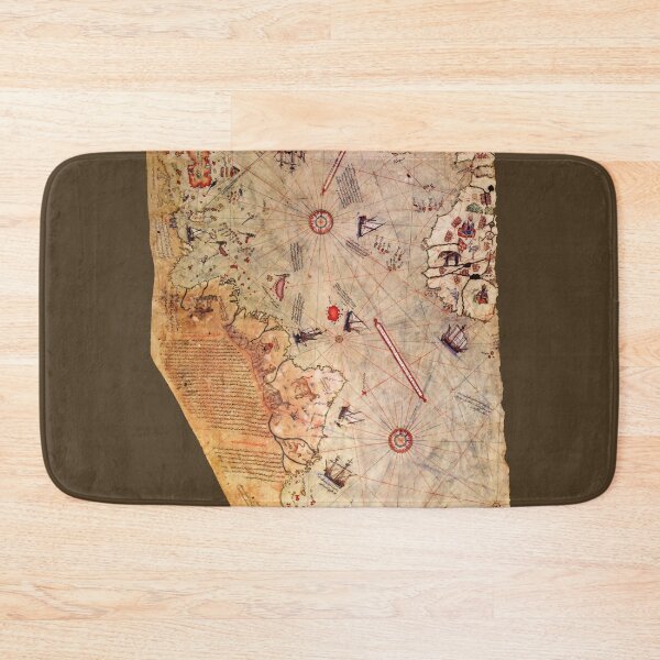 Item preview, Piri Reis world map (enhanced) designed and sold by SolidEarthArt.