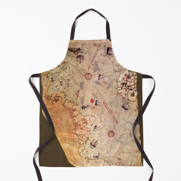 Item preview, Piri Reis world map (enhanced) designed and sold by SolidEarthArt.