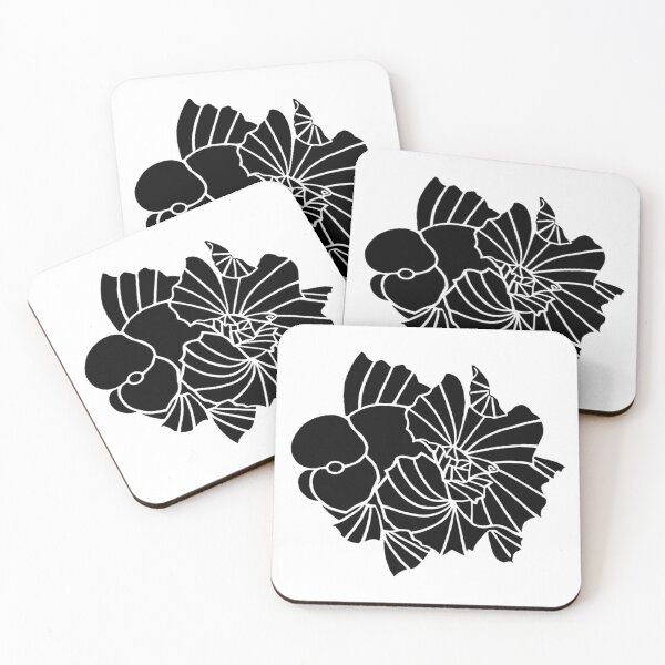 Aperçu de l'œuvre Oranda Black Goldfish Logo 20 E créée et vendue par Nosnah.