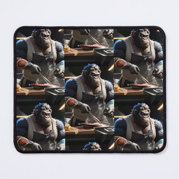 Item preview, a cool chef gorilla working in a kitchen designed and sold by Pelzi100.