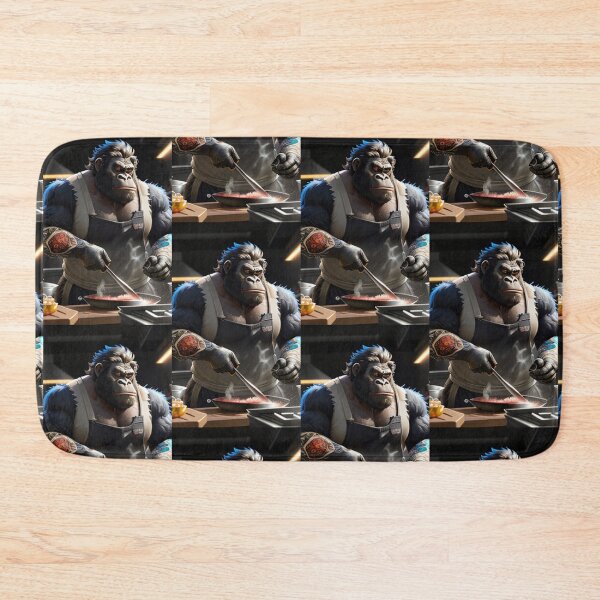 Item preview, a cool chef gorilla working in a kitchen designed and sold by Pelzi100.