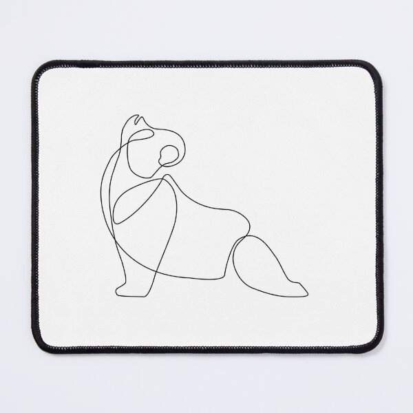 Item preview, One Line Panda Upward Facing Dog designed and sold by Huebucket.