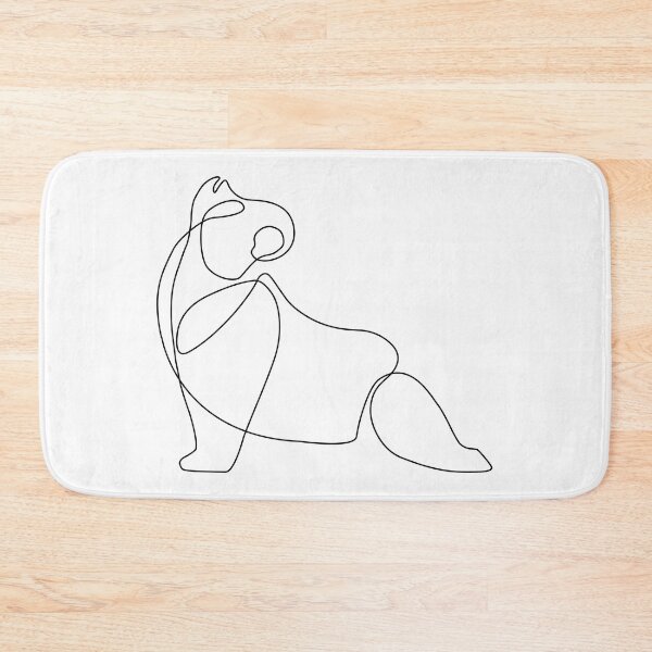 Item preview, One Line Panda Upward Facing Dog designed and sold by Huebucket.