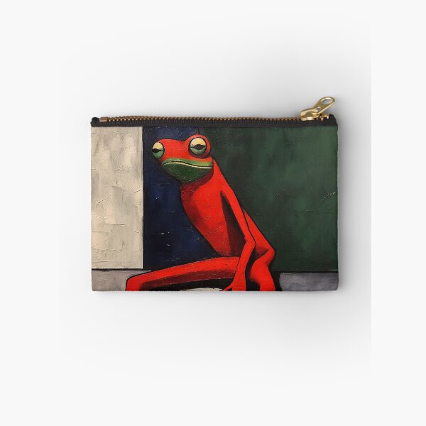 Item preview, Leaning Red Frog Against Wall designed and sold by YoPedro.