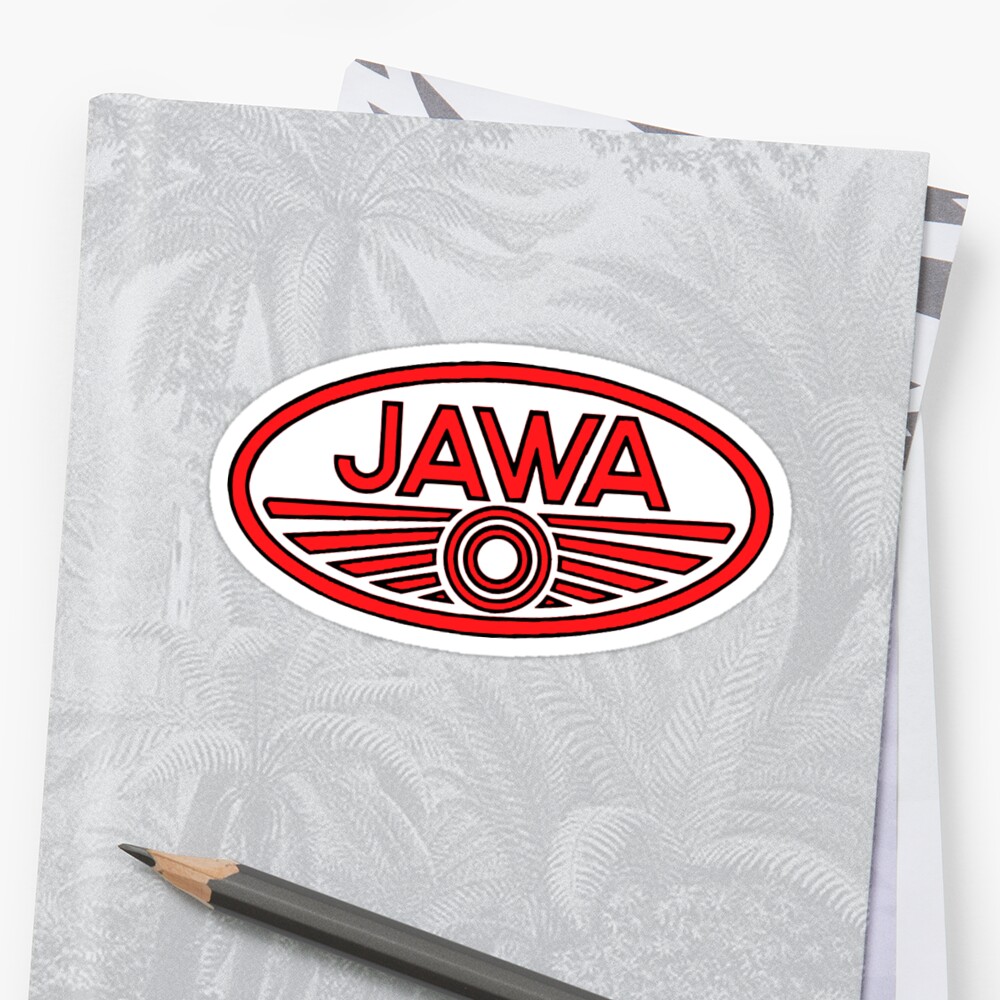  Jawa  Motorcycles Sticker  by midcenturydave Redbubble