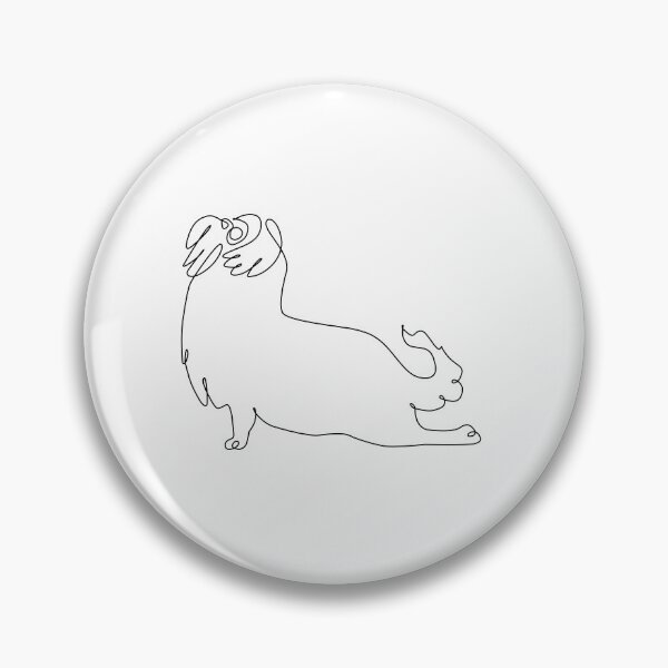 Item preview, One Line Shih Tzu Upward Facing Dog designed and sold by Huebucket.