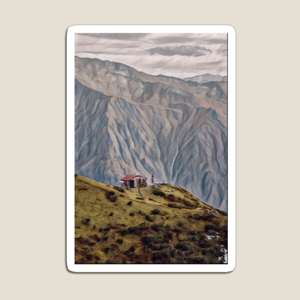Aperçu de l'œuvre Great Mountain et une peinture de maison créée et vendue par JapKo.