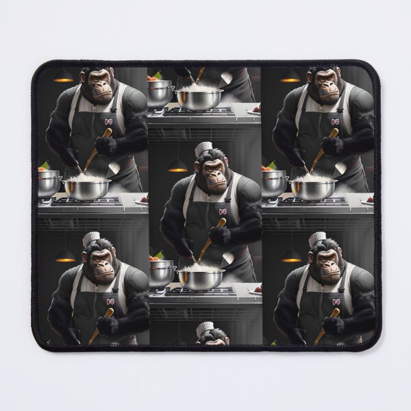 Item preview, a cool chef gorilla working in a kitchen designed and sold by Pelzi100.