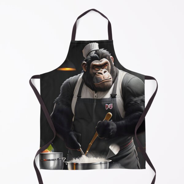 Item preview, a cool chef gorilla working in a kitchen designed and sold by Pelzi100.