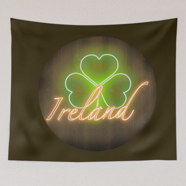 Item preview, Ireland - Irish Pub Ireland Shamrock Shamrock Neon designed and sold by shamrock-illus.