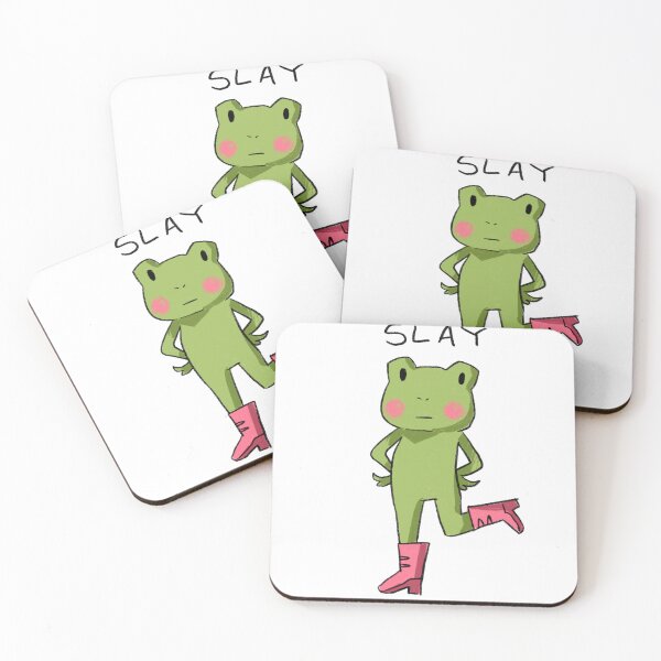 Item preview, Slay frog in boots designed and sold by Raccoondoodles.