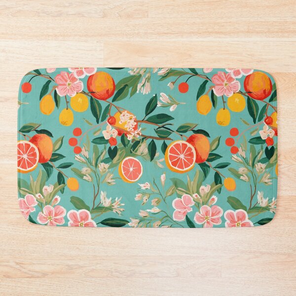 Item preview, Cute Orange Floral Blossom Fruit Print designed and sold by meggydesigns.