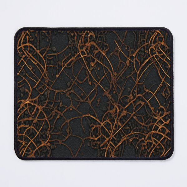 Item preview, Retro Abstract golden thread Pattern with dark background designed and sold by Md Rashid Hasan.