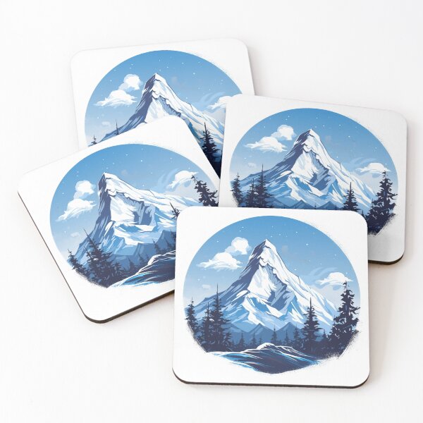 Item preview, Starry Snowy Mountain Peak designed and sold by CJS-Art.