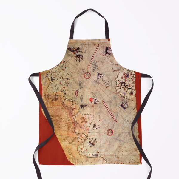 Item preview, Piri Reis world map (illustration) designed and sold by SolidEarthArt.