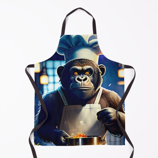 Item preview, a cool chef gorilla working in a kitchen designed and sold by Pelzi100.