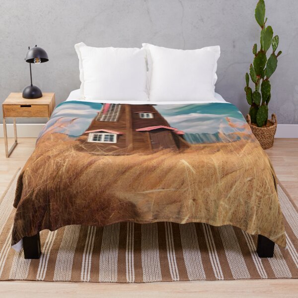 Item preview, Brown Windmill countryside painting designed and sold by JapKo.
