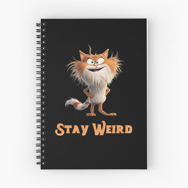 Item preview, Stay Weird cat designed and sold by FatBirdie.