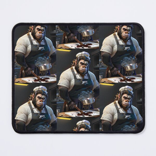 Item preview, a cool chef gorilla working in a kitchen designed and sold by Pelzi100.