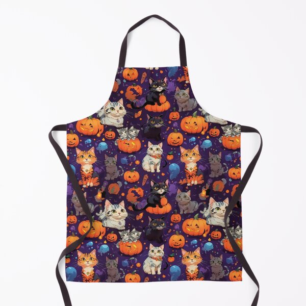 Item preview, Whimsical Autumn Season Halloween Theme Cats 24 designed and sold by Rae-SunshineArt.