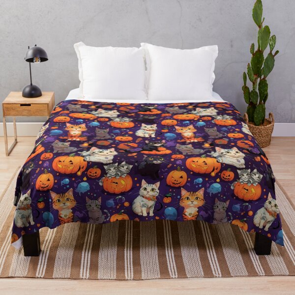 Item preview, Whimsical Autumn Season Halloween Theme Cats 24 designed and sold by Rae-SunshineArt.