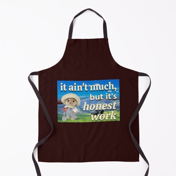 Item preview, It ain_t much, but it_s honest work calico critter farmer designed and sold by GladysNorwood.