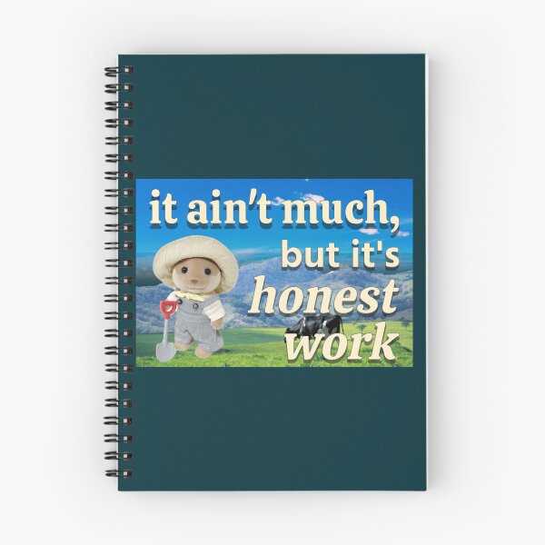 Item preview, It ain_t much, but it_s honest work calico critter farmer designed and sold by GladysNorwood.