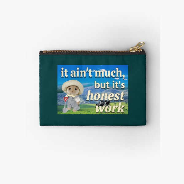 Item preview, It ain_t much, but it_s honest work calico critter farmer designed and sold by GladysNorwood.
