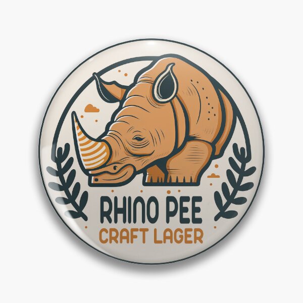 Item preview, Rhino Pee - Craft Lager designed and sold by Totalthrive.