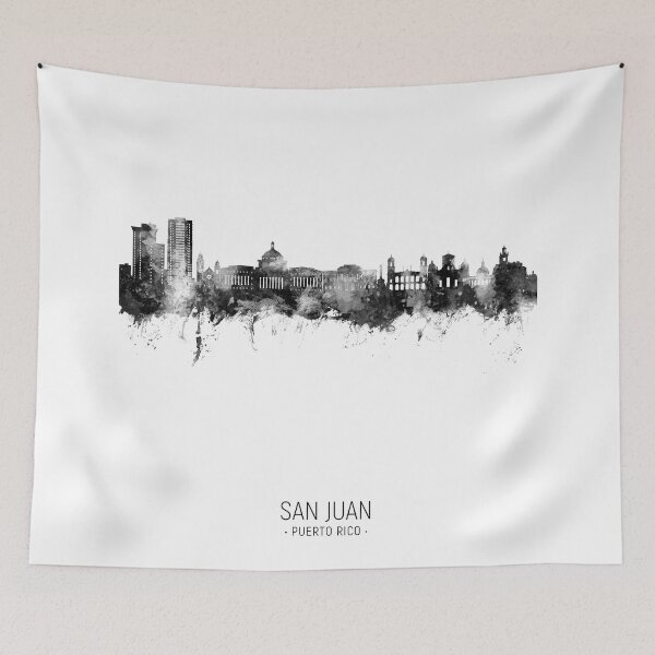 Item preview, San Juan Puerto Rico Skyline designed and sold by ArtPrints.