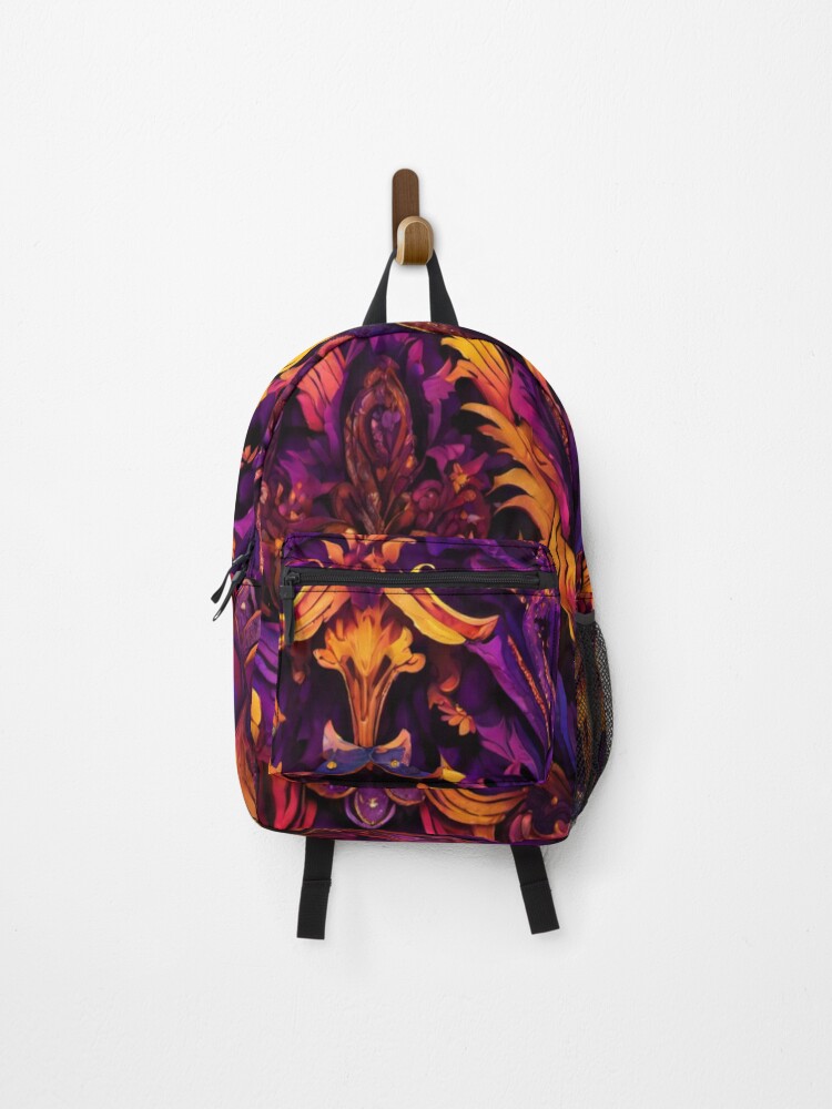 Thumbnail 1 of 3, Backpack, Retro Abstract Multi Color Pattern designed and sold by mdrashidhasan.