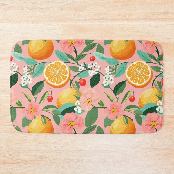 Item preview, Cute Pink Floral and Oranges designed and sold by meggydesigns.