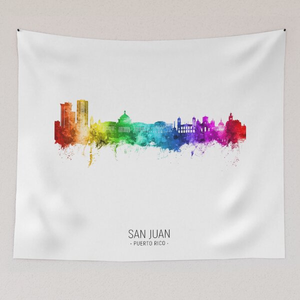 Item preview, San Juan Puerto Rico Skyline designed and sold by ArtPrints.