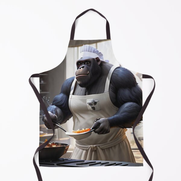 Item preview, a cool chef gorilla working in a kitchen designed and sold by Pelzi100.