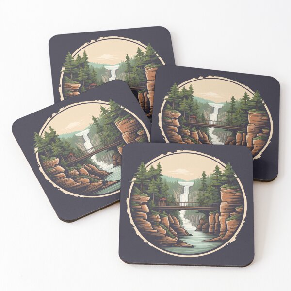 Item preview, Waterfall in Forest Canyon designed and sold by CJS-Art.