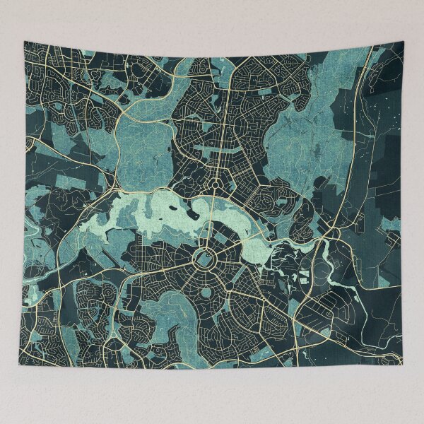 Item preview, Canberra City Map of Australia - Summer designed and sold by deMAP.