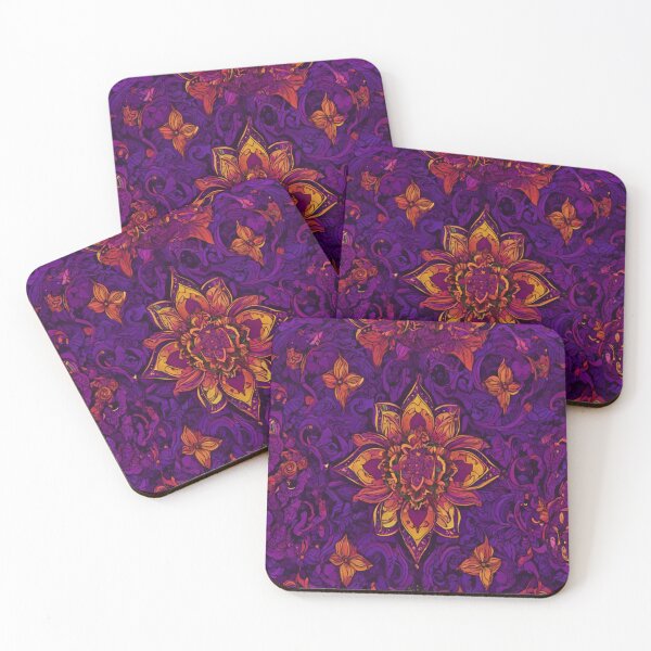 Item preview, Retro Abstract Multi Color floral Pattern designed and sold by Md Rashid  Hasan.