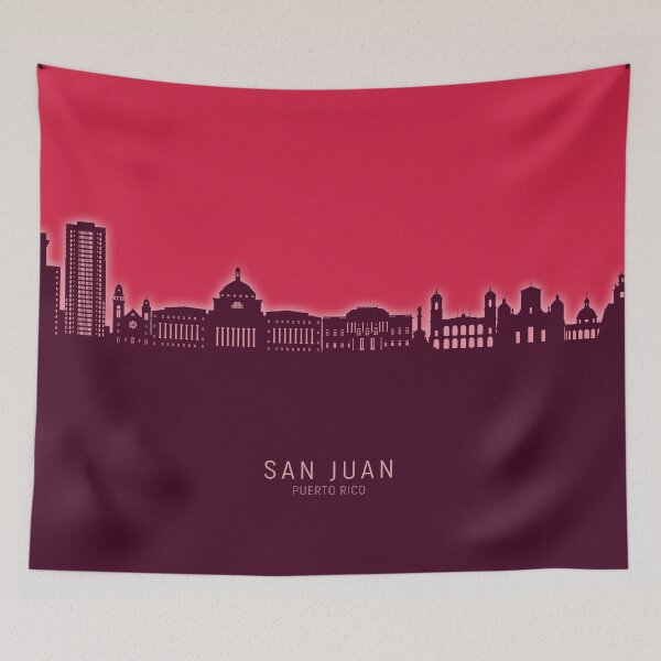 Item preview, San Juan Puerto Rico Skyline designed and sold by ArtPrints.