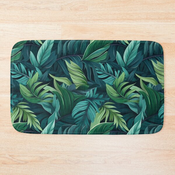 Item preview, Green Tropical Leaves Seamless Pattern designed and sold by PatternVogue.