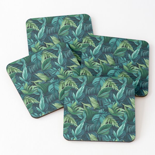 Item preview, Green Tropical Leaves Seamless Pattern designed and sold by PatternVogue.