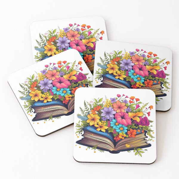 Item preview, Libro abierto con flores silvestres, estética del libro designed and sold by ArtFromBeyond.